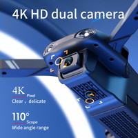 4DRC 2021 nowy Mini Drone z szerokim kątem HD 4K 1080P podwójny aparat WiFi Fpv RC składany Quadcopter Dron zabawki prezentowe 3